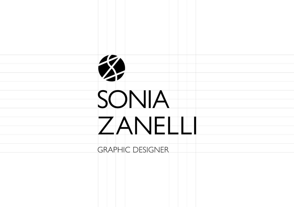 Sonia Zanelli proporzioni del logo in verticale